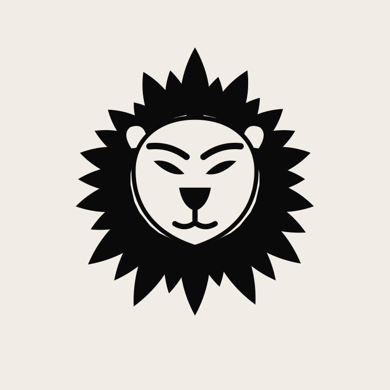 Square profile avatar in near-black ink on a bone ground.