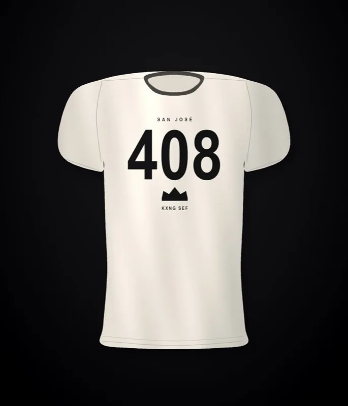 KXNG SEF 408 KXNG — full back print, bone tee
