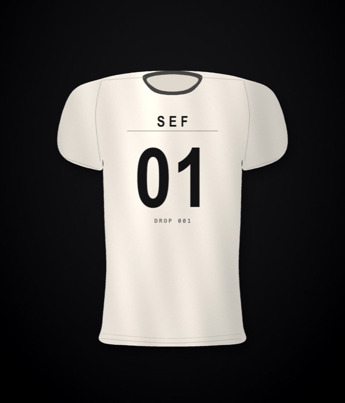 KXNG SEF Roster 01 โ full back print, bone tee