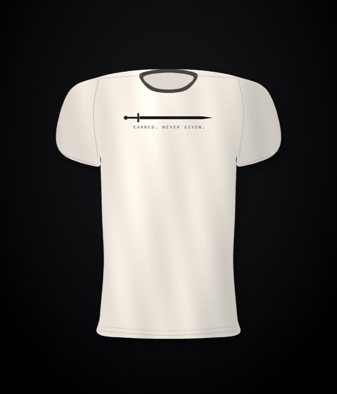 KXNG SEF Yoke Blade โ back yoke print, bone tee