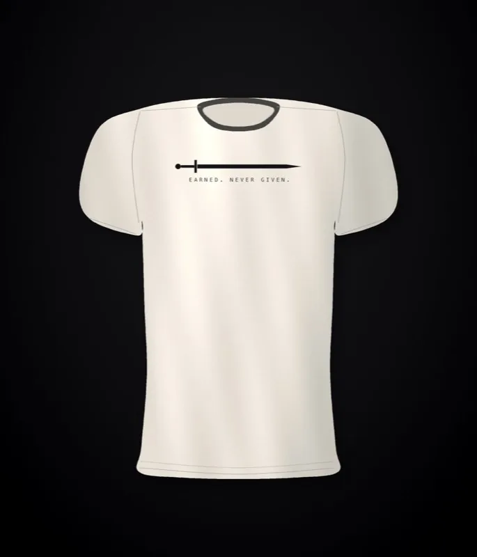 KXNG SEF Yoke Blade — back yoke print, bone tee