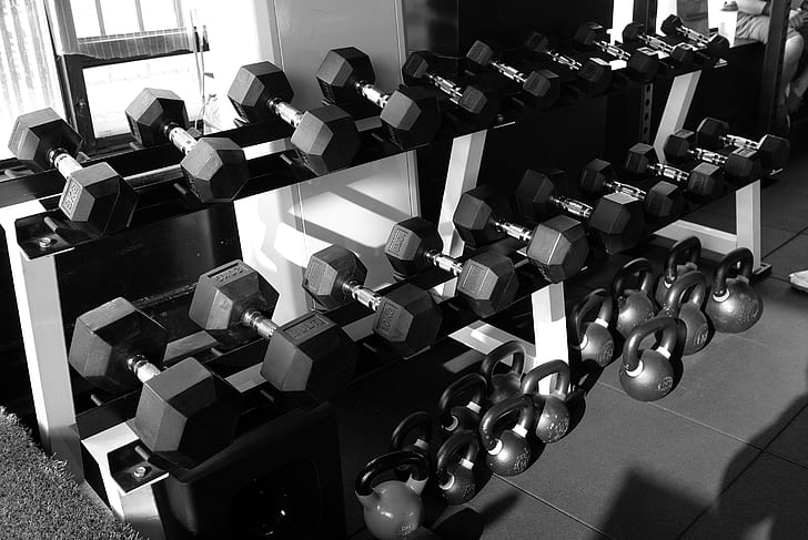 Training shot in the gym